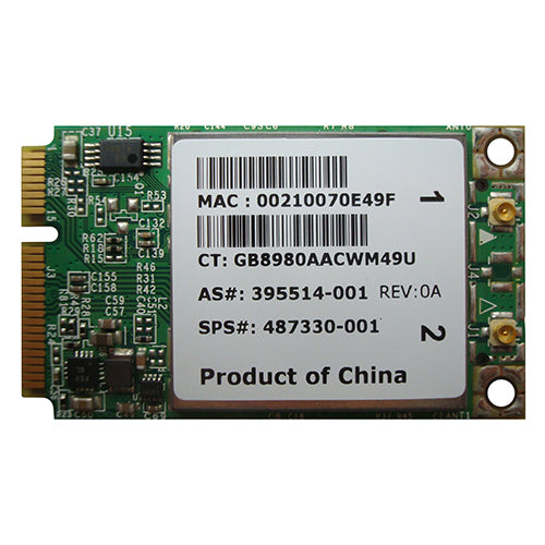 395514-001 HP Broadcom 4322AGN PCI-Express Mini PCI 802.11a/b/g Wireless Lan (WLAN) Network Adapter