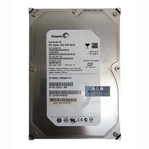397906-001 HP 500GB 7200RPM SATA 1.5Gb/s 16MB Cache LFF Hot-Pluggable 3.5-inch Hard Drive with Tray