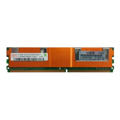 398705-051 HP 512MB DDR2-667MHz PC2-5300 ECC Fully Buffered FB-DIMM CL5 1Rx8 1.8V 240-Pin Memory Module
