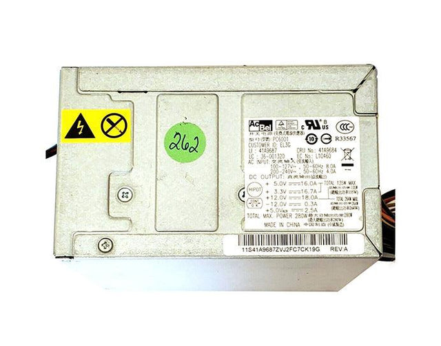 41A9684 - IBM 280-Watts 200-240V AC 4A 50-60Hz 24-Pin ATX Power Supply for ThinkCentre M58