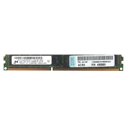 43X5051 IBM 2GB DDR3-1333MHz PC3-10600 ECC Registered RDIMM CL9 2Rx8 1.35V 240-Pin Memory Module