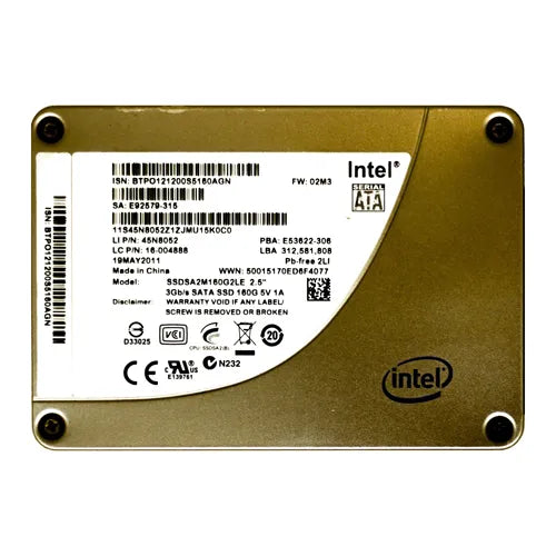 45N8052 IBM 160GB Multi-Level Cell SATA 3Gb/s 2.5-Inch Solid State Drive
