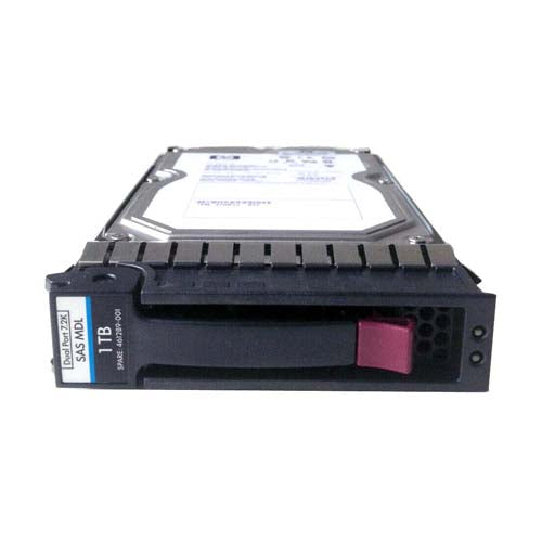 461289-001 HP 1TB 7200RPM SAS 3Gb/s LFF Hot-Pluggable Dual Port 3.5-inch Midline Hard Drive with Tray for Gen1/7 ProLiant Server