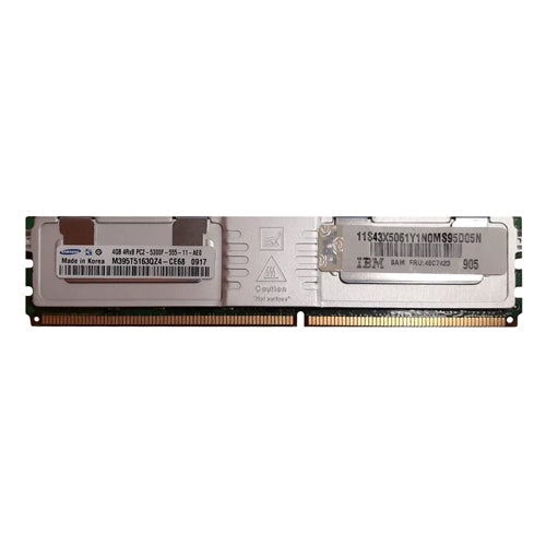 46C7423 IBM 4GB DDR2-667MHz PC2-5300 ECC Fully Buffered FB-DIMM CL5 4Rx8 1.8V 240-Pin Memory Module