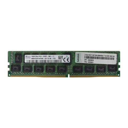 46W0831 Lenovo 16GB DDR4-2400MHz PC4-19200 ECC Registered RDIMM CL17 2Rx4 1.2V 288-Pin Memory Module