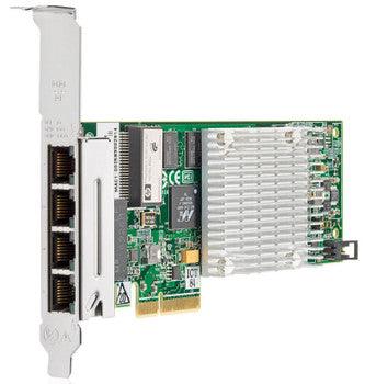 HP - 471175-001 - Quad-Ports RJ-45 1Gbps 10Base-T/100Base-TX/1000Base-T Gigabit Ethernet PCI Express 2.0 x4 Low Profile Server Network Adapter
