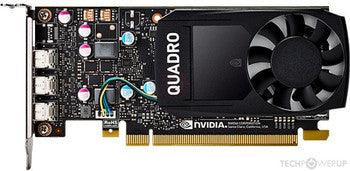 Dell - 490-BEBP - 2GB Nvidia Quadro P400 2GB GDDR5 64-Bit 3x Mini DisplayPort PCI-Express 3.0 x16 Video Graphics Card