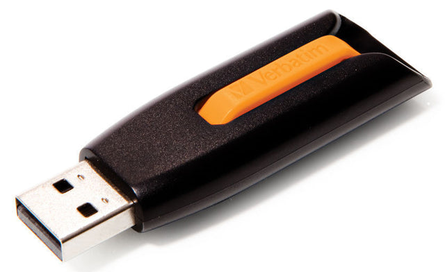 49179-C3 Verbatim Store n Go V3 16GB USB 3.0 Flash Drive (Volcanic Orange)