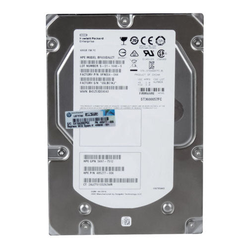 495277-006 HP 600GB 15000RPM Fibre Channel 2Gb/s Hot-Swappable 40-Pin 3.5-inch Hard Drive with Tray for StorageWorks M6412