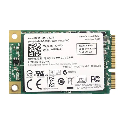 4NG44 Dell 32GB Multi-Level Cell SATA 6Gb/s Mini PCI Express Solid State Drive