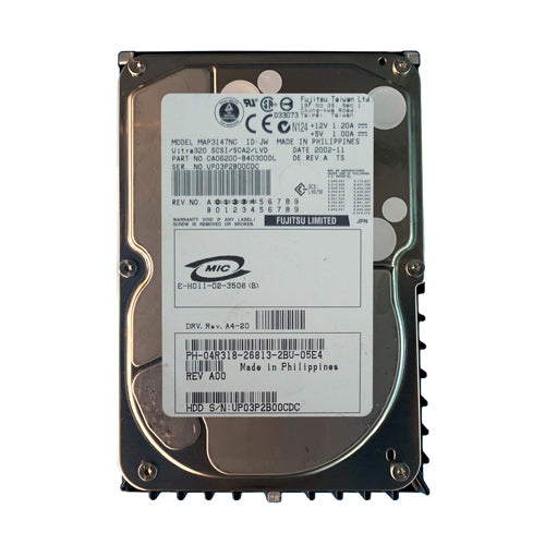 4R318 Dell 146GB 10000RPM Ultra320 SCSI Hot-Pluggable 8MB Cache 3.5-Inch Hard Drive with Tray for PowerEdge Server & PowerVault Storage Array