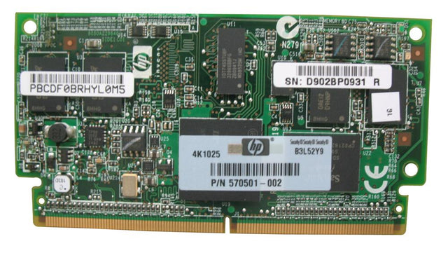 505908-001N HP 1GB FBWC (Flash Backed Write Cache) Memory Module for Smart Array P212/P410/P411 Controller