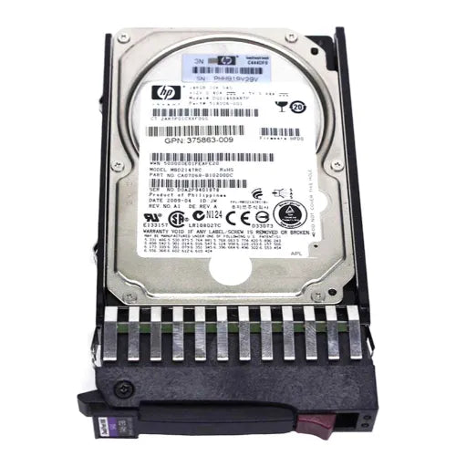 518006-001-RFB - HP 146GB 10000RPM SAS 3Gb/s Hot-Pluggable Dual Port SFF 2.5-Inch Enterprise Hard Drive with Tray for Gen1/7 ProLiant Server/Storage Array