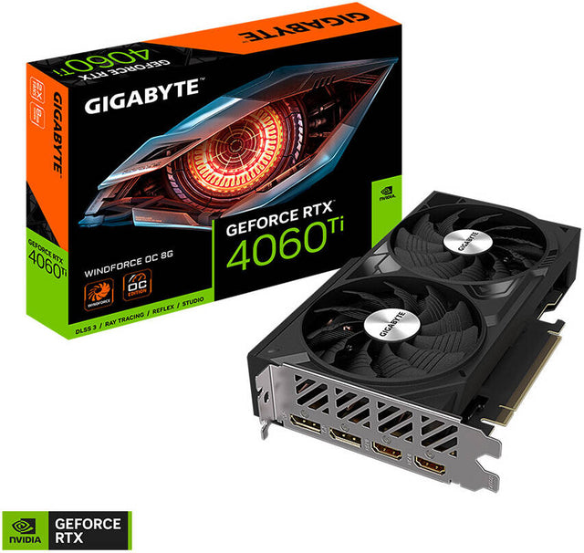 GV-N406TWF2OC-8GD Gigabyte Nvidia GeForce RTX 4060 Ti 8GB GDDR6 PCIe 4.0 Video Graphics Card