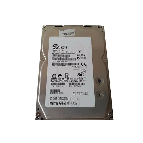 581315-002-DF - HP 300GB 15000RPM SAS 3Gb/s 64MB Cache Hot-Pluggable Dual Port 3.5-inch Hard Drive