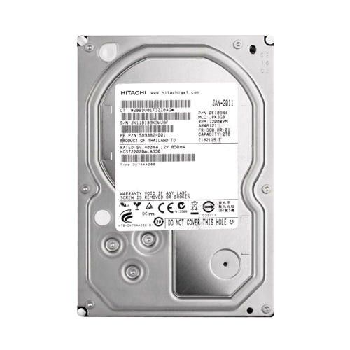 589382-001 HP 2TB 7200RPM SATA 3Gb/s NCQ 32MB Cache LFF 3.5-Inch Midline Hard Drive