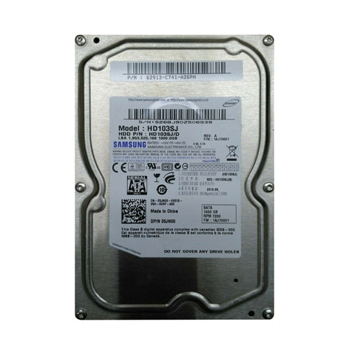 5JN00 Dell 1TB 7200RPM SATA 3Gb/s 32MB Cache 3.5-Inch Hard Drive