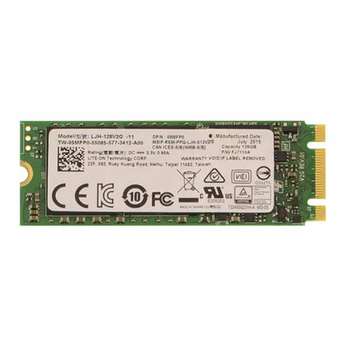 5MFP0 Dell 128GB Multi-Level Cell SATA 6Gb/s M.2 2280 Solid State Drive