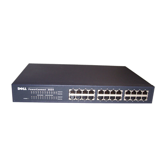 PowerConnect 2024 24-Ports 10/100Base-T Fast Ethernet Rack-Mountable Unmanaged Switch