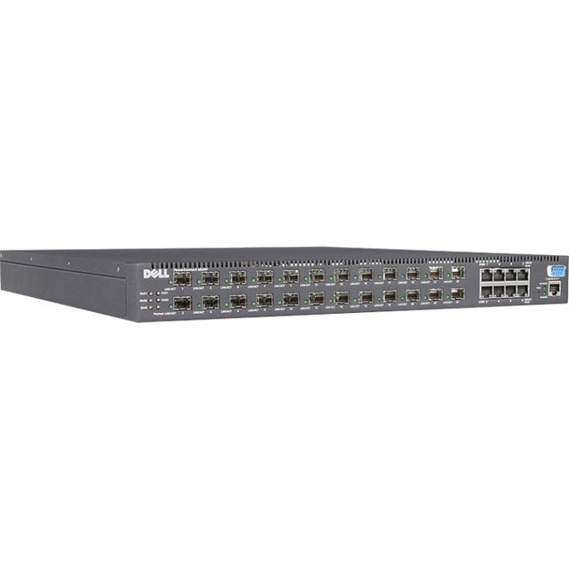 06024F - Dell PowerConnect 6024F 24 x SFP Ports 1000Base-T + 8 x Combo SFP Ports 10/100/1000Base-T Layer3 Managed 1U Rack-mountable Gigabit Ethernet Fiber Switch
