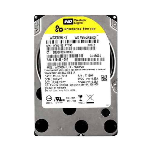 618498-001 HP 300GB 10000RPM SATA 6Gb/s 32MB Cache LFF 3.5-inch Hard Drive with IcePack Heatsink