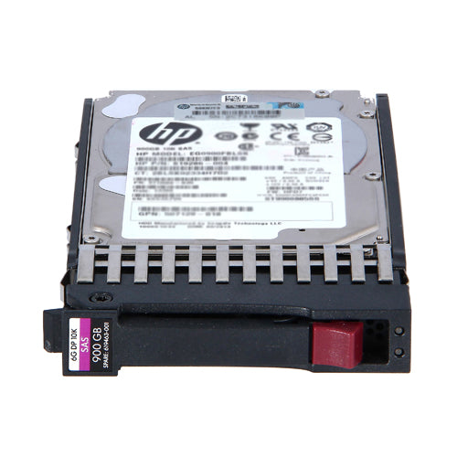 619463-001 HP 900GB 10000RPM SAS 6Gb/s Hot-Pluggable Dual Port SFF 2.5-inch Enterprise Hard Drive with Tray for Gen1/7 ProLiant Server/Storage Array