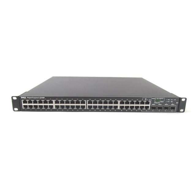 0DX850 - Dell PowerConnect 6200 Series 6248P 48 x Ports PoE 10/100/1000Base-T + 4 x Shared SFP Ports Layer3 Managed 1U Rack-mountable Gigabit Ethernet Network Switch