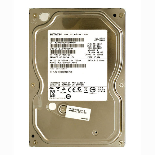 637327-001 HP 500GB 7200RPM SATA 6Gb/s LFF 3.5-inch Hard Drive