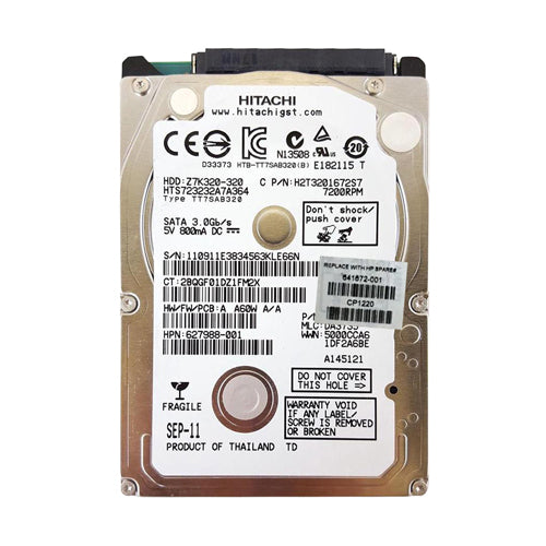 641672-001 HP 320GB 7200RPM SATA 3Gb/s 2.5-inch Hard Drive