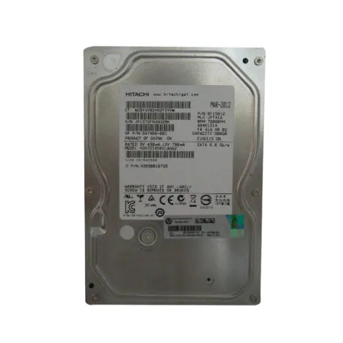 647466-001-GEN - HP 500GB 7200RPM SATA 6Gb/s NHP 3.5-inch Hard Drive for xw8200 Workstation