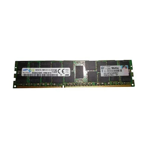 647653-181-GEN - HPE 16GB DDR3-1333MHz PC3-10600 ECC Registered CL9 240-Pin RDIMM 1.35V Dual Rank Memory Module