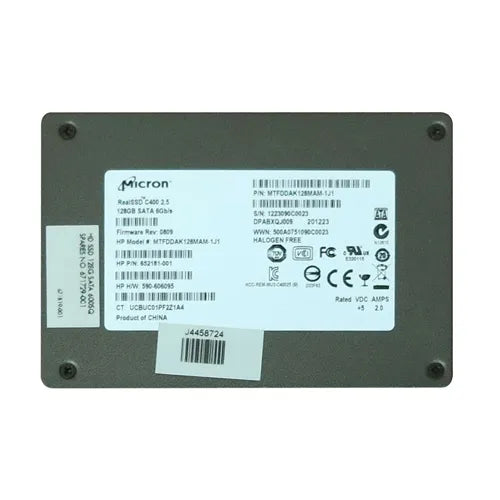 652181-001 HP 128GB Multi-Level Cell SATA 6Gb/s 2.5-inch Solid State Drive