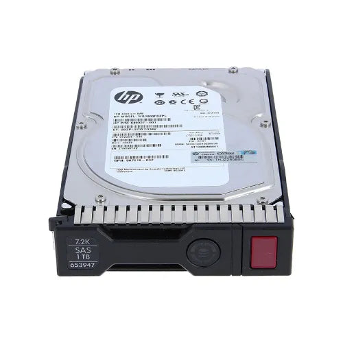 652753-B21-RNG - HP 1TB 7200RPM SAS 6Gb/s Hot-Pluggable LFF 3.5-inch Midline Hard Drive with Tray for Gen8/9 ProLiant Server