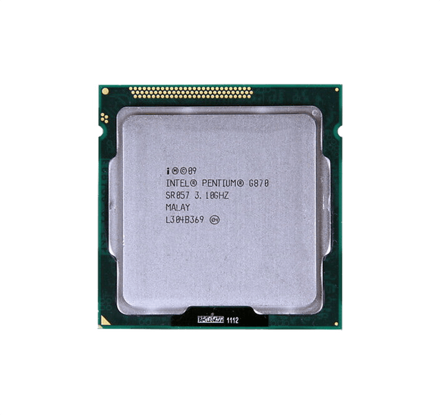 652982-004 - HP 3.10GHz 5.00GT/s DMI 3MB L3 Cache Socket FCLGA1155 Intel Pentium G870 Dual-core (2 Core) Processor