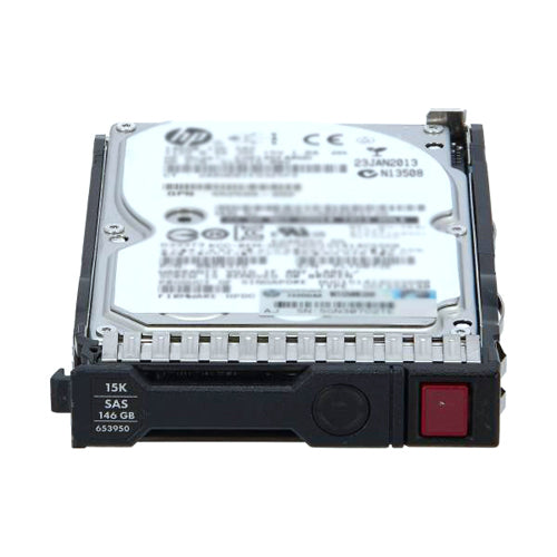 653950-001 HP 146GB 15000RPM SAS 6Gb/s SFF Hot-Pluggable Dual Port 2.5-inch Hard Drive with Smart Carrier for Gen8 to Gen9 ProLiant Server