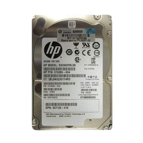 653971-001 HP 900GB 10000RPM SAS 6Gb/s Hot-Pluggable 2.5-Inch Enterprise Hard Drive for ProLiant Servers