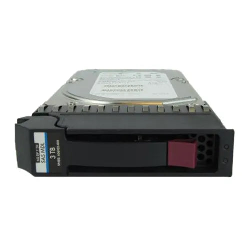 656102-001 HP 3TB 7200RPM SAS 6Gb/s 64MB Cache 3.5-Inch Hard Drive for SAN Storage Arrays
