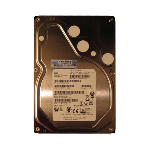 657753-002 HP 1TB 7200RPM SATA 6Gb/s LFF 3.5-inch Midline Hard Drive with Tray for Gen8/9 ProLiant Server