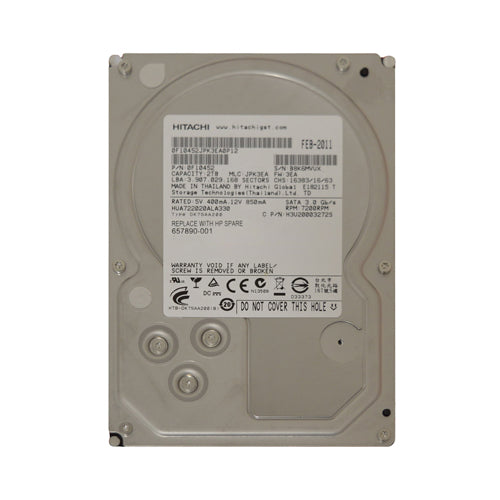 657890-001 HP 2TB SATA 3Gb/s 7200RPM 3.5-Inch Hard Drive