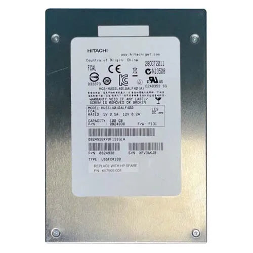 657905-001 HP 100GB 4GB 2.5-inch Solid State Drive