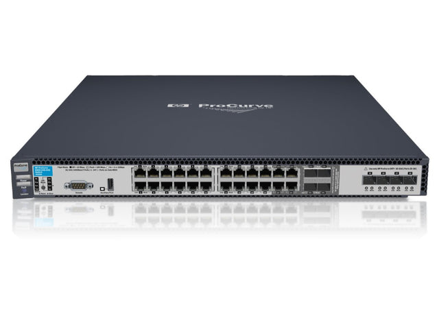 6600-24G-4XG - HP ProCurve 6600-24G 24xPort 10/100/1000Base-T 4xSFP Shared + 4x SFP+ Managed Layer-4 Gigabit Ethernet Network Switch