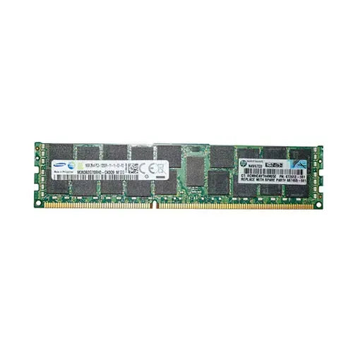 687465-001-GEN - HP 16GB DDR3-1600MHz PC3-12800 ECC Registered CL11 240-Pin RDIMM 1.5V Dual Rank Memory Module