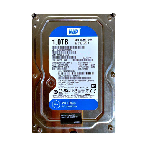 687983-001 HP 1TB 7200RPM SATA 6Gb/s NHP LFF 3.5-inch Hard Drive