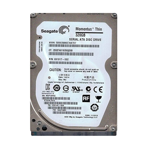691917-002 HP 320GB 5400RPM SATA 6Gb/s 16MB Cache 2.5-Inch Hard Drive