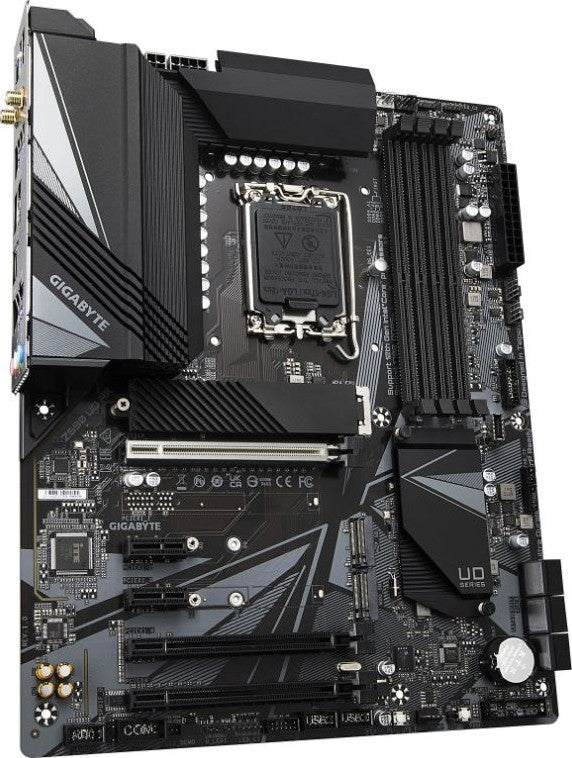 Gigabyte Socket LGA 1700 Intel Z690 Chipset 12th Generation Core i9 / i7 / i5 / i3 / Pentium Gold / Celeron Processors Support DDR5 4x DIMM 6x SATA 6.0Gb/s ATX Motherboard