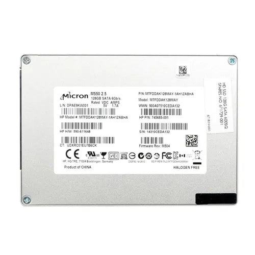 745685-001 HP 128GB Multi-Level Cell SATA 6Gb/s 2.5-Inch Solid State Drive