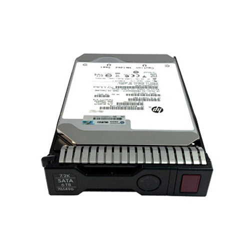 761496-001 HP 6TB 7200RPM SATA 6Gb/s 64MB Cache Hot-Pluggable LFF 3.5-inch Midline Hard Drive with Smart Carrier for Gen8/9 ProLiant Server