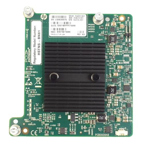 764735-001 HP InfiniBand FDR/Ethernet 10/40Gb 2 Port 544+M Mezzanine