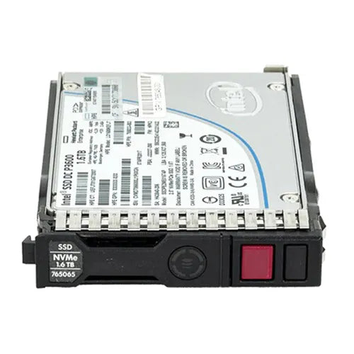 765065-001 HP 1.6TB MLC PCI Express NVMe 3.0 x4 Mixed Use SFF 2.5-Inch Solid State Drive with Smart Carrier for ProLiant ML350 Gen10