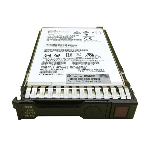 780432-001 HP 400GB SAS 12Gb/s Hot Pluggable Write Intensive Mainstream Endurance SFF 2.5-Inch Solid State Drive with Hot Pluggable Smart Carrier for ProLiant BL660c Gen9